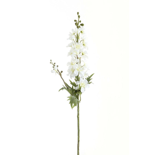 Set of 3 Artificial Flowers Tall White Delphinium Stems