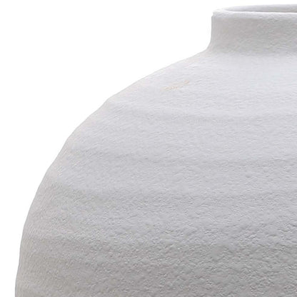 Sunvale Matt White Round Ceramic Vase