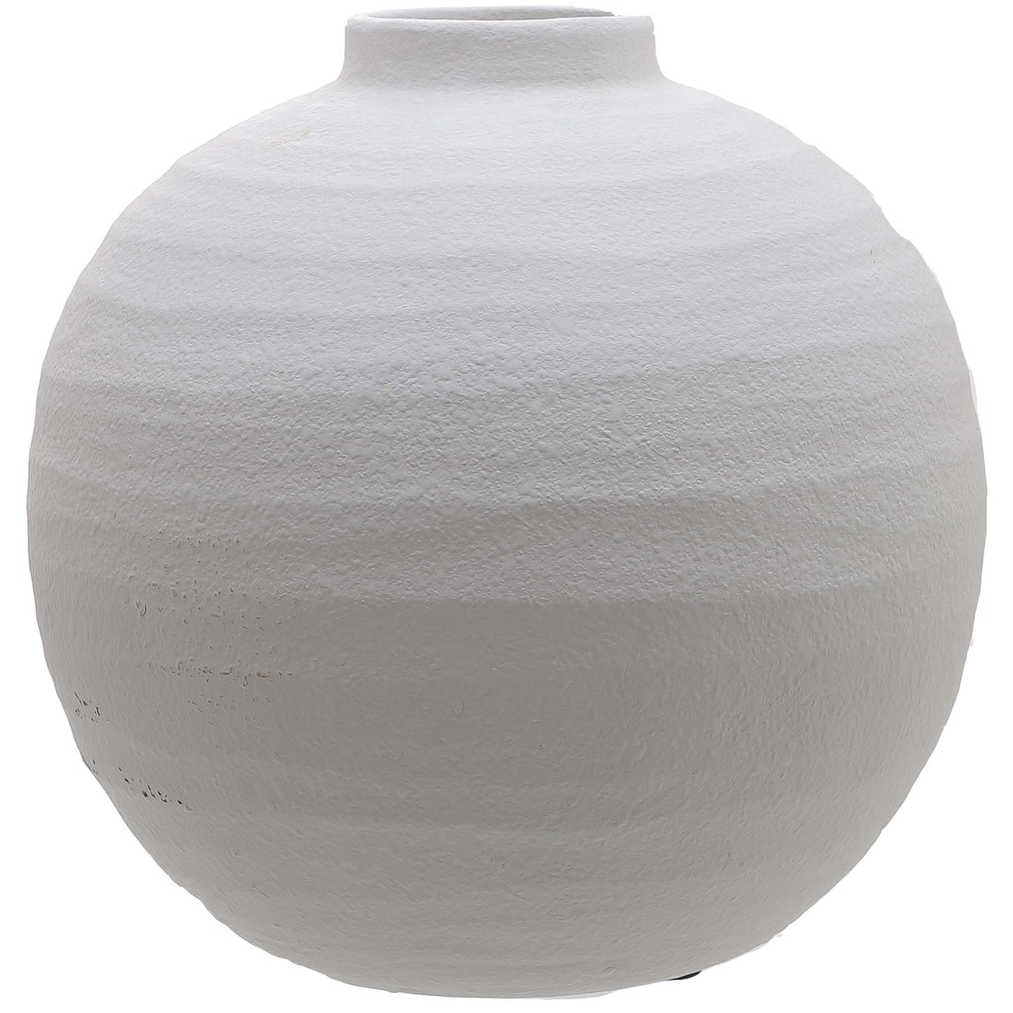Sunvale Matt White Round Ceramic Vase