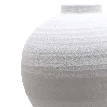 Sunvale Matt White Round Ceramic Vase