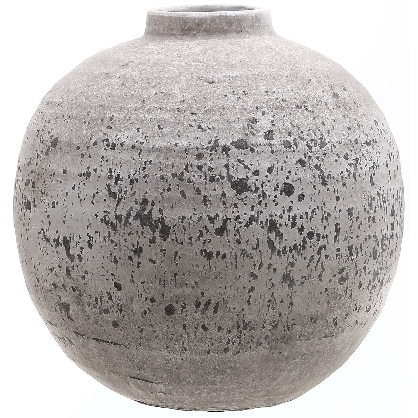 Sunvale Weathered Stoneware Round Ceramic Vase