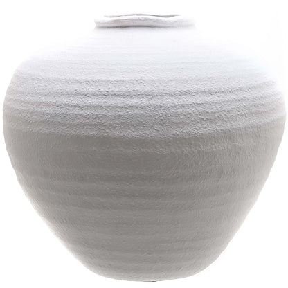 Sagebloom Matt White Textured Ceramic Vase