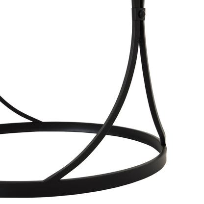 San Francisco Set Of Two Modern Black Mirrored Side Tables