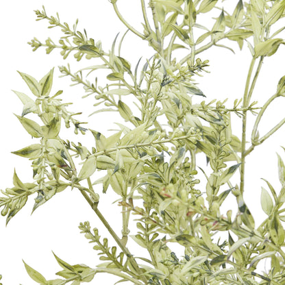 Set of 3 Artificial Flowers Green Limonium Sprays