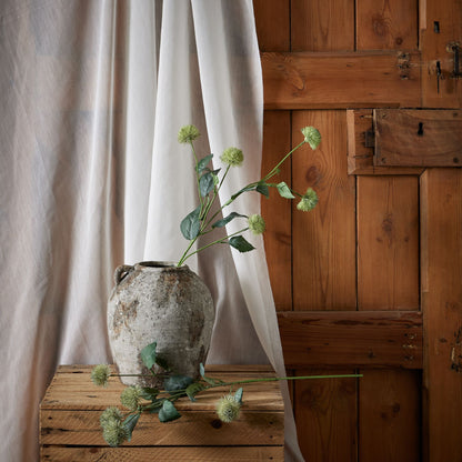 Set of 3 Artificial Flowers Thistle Globe Stems