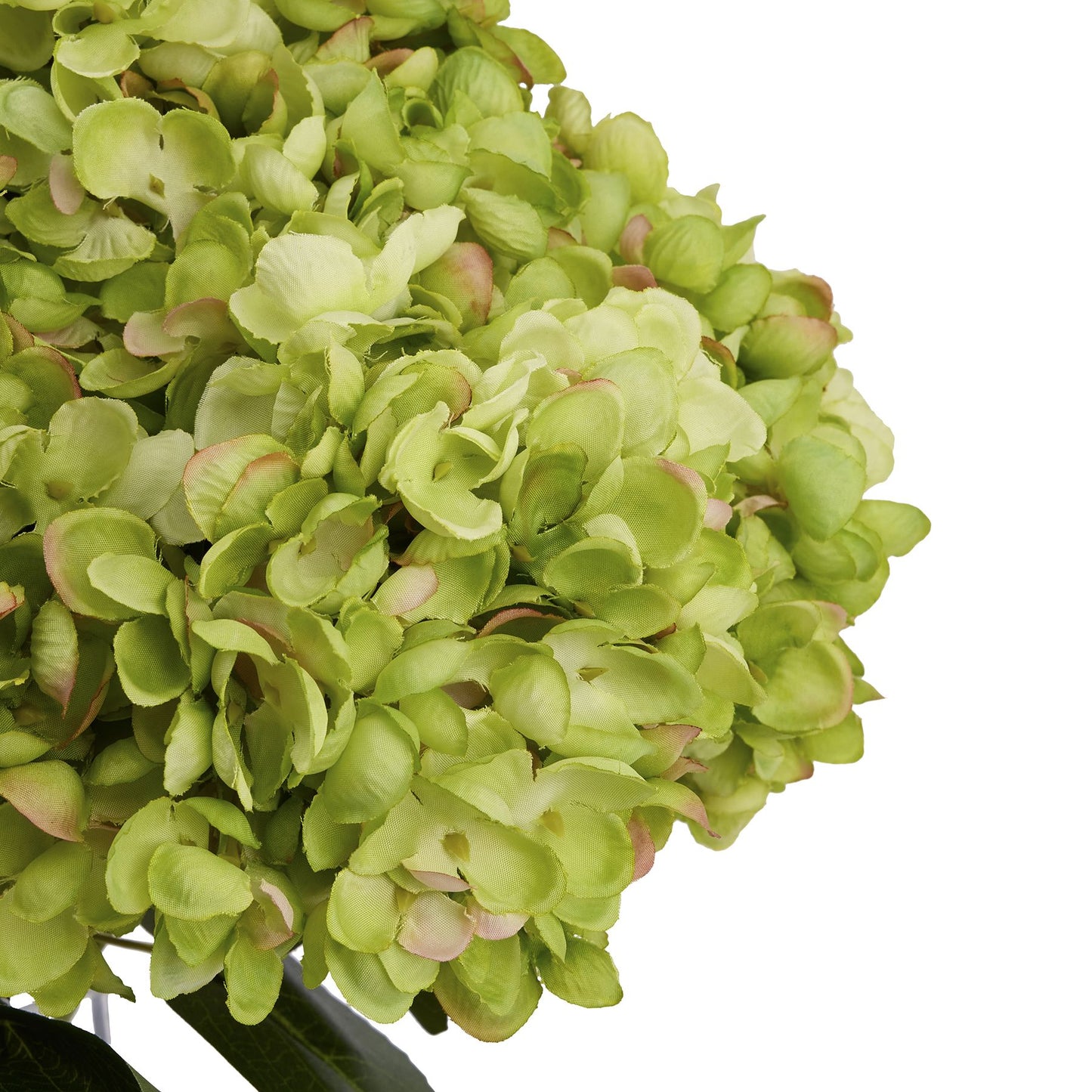 Set of 3 Artificial Flowers Green Hydrangea Bunches
