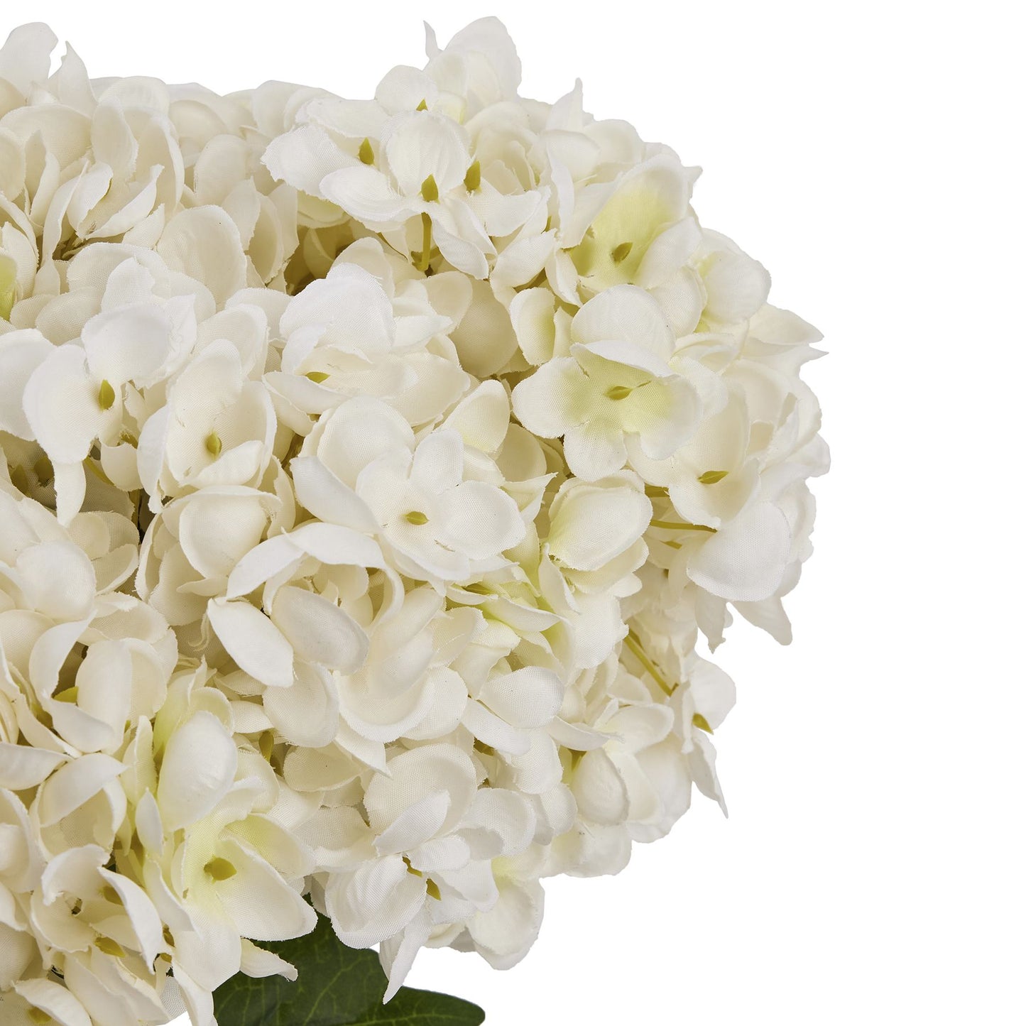Set of 3 Artificial Flowers White Hydrangea Bunches