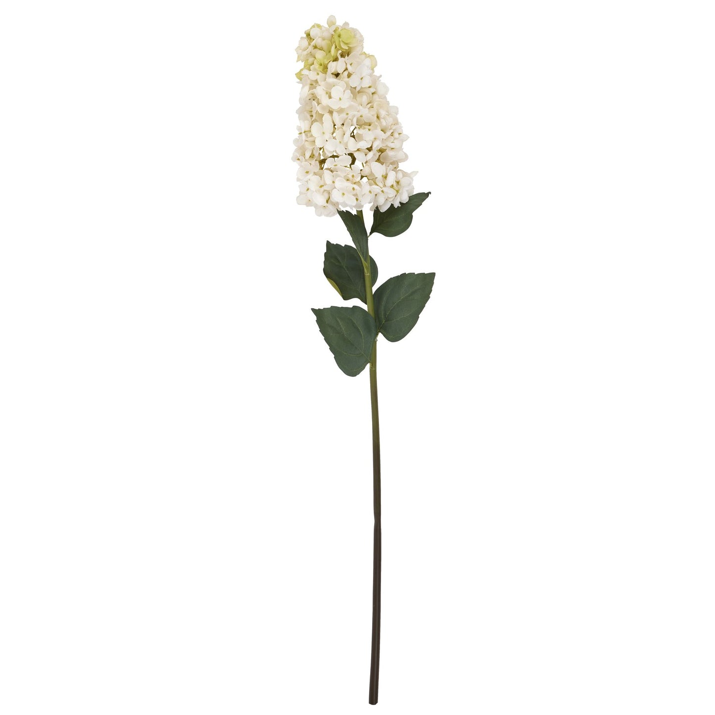 Set of 3 Artificial Flowers White Spear Hydrangea Stems