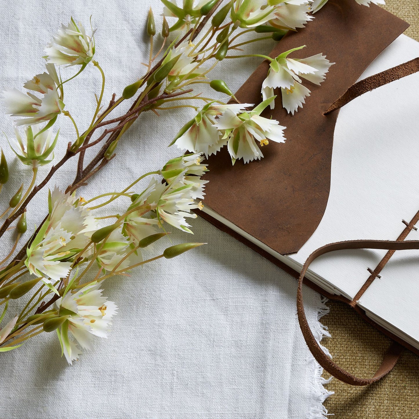 Set of 3 Artificial Flowers Elaeocarpus Stems