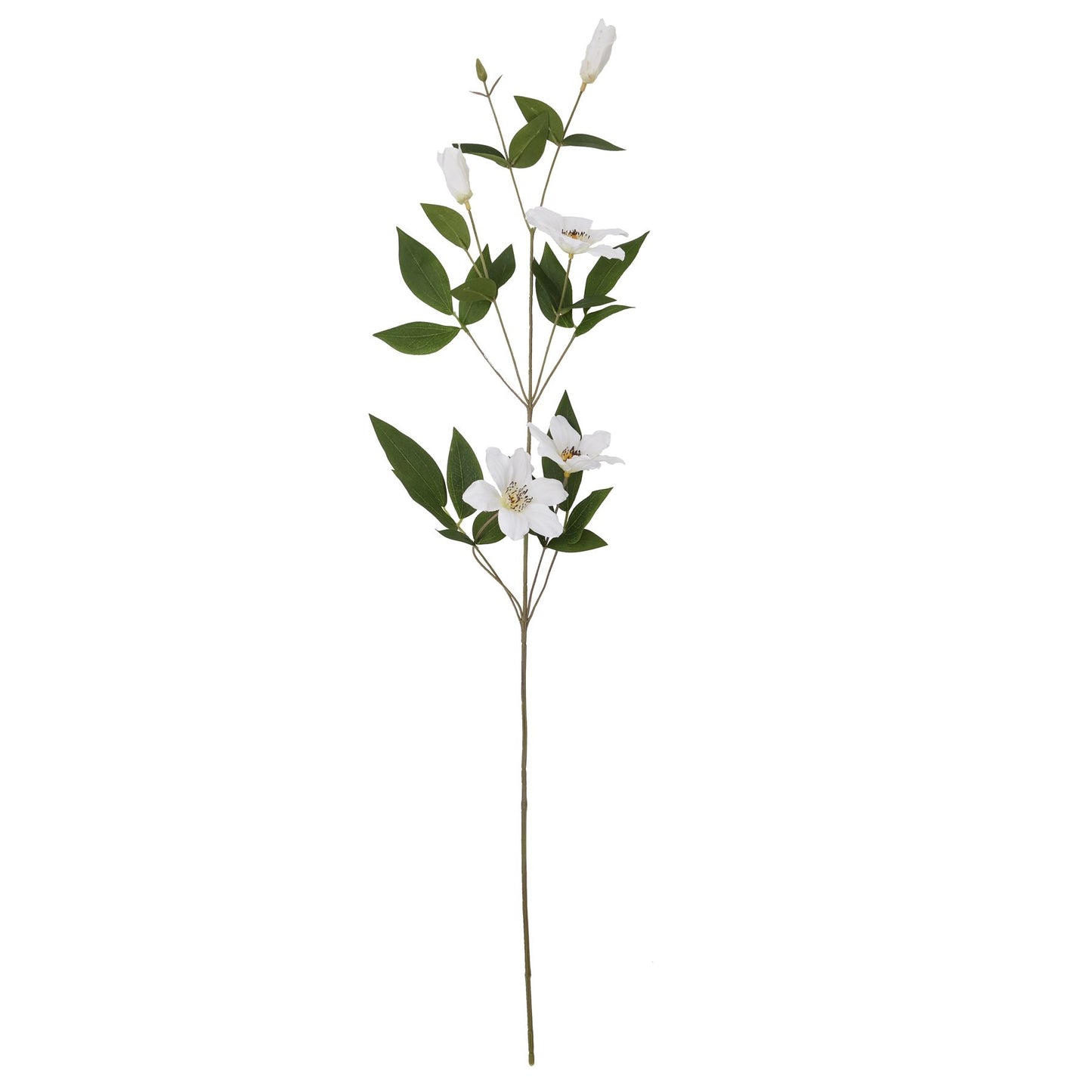 Set of 3 Artificial Flower White Florida Clematis