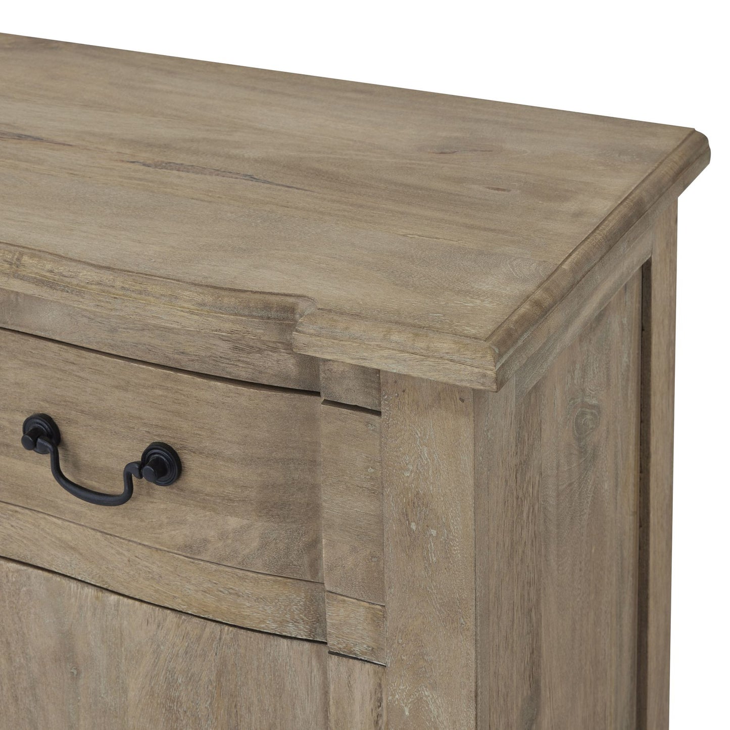Ferrara Rustic Mango Wood Sideboard with Drawers and Cupboard Storage