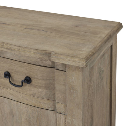Ferrara Rustic Mango Wood Sideboard with Drawers and Cupboard Storage