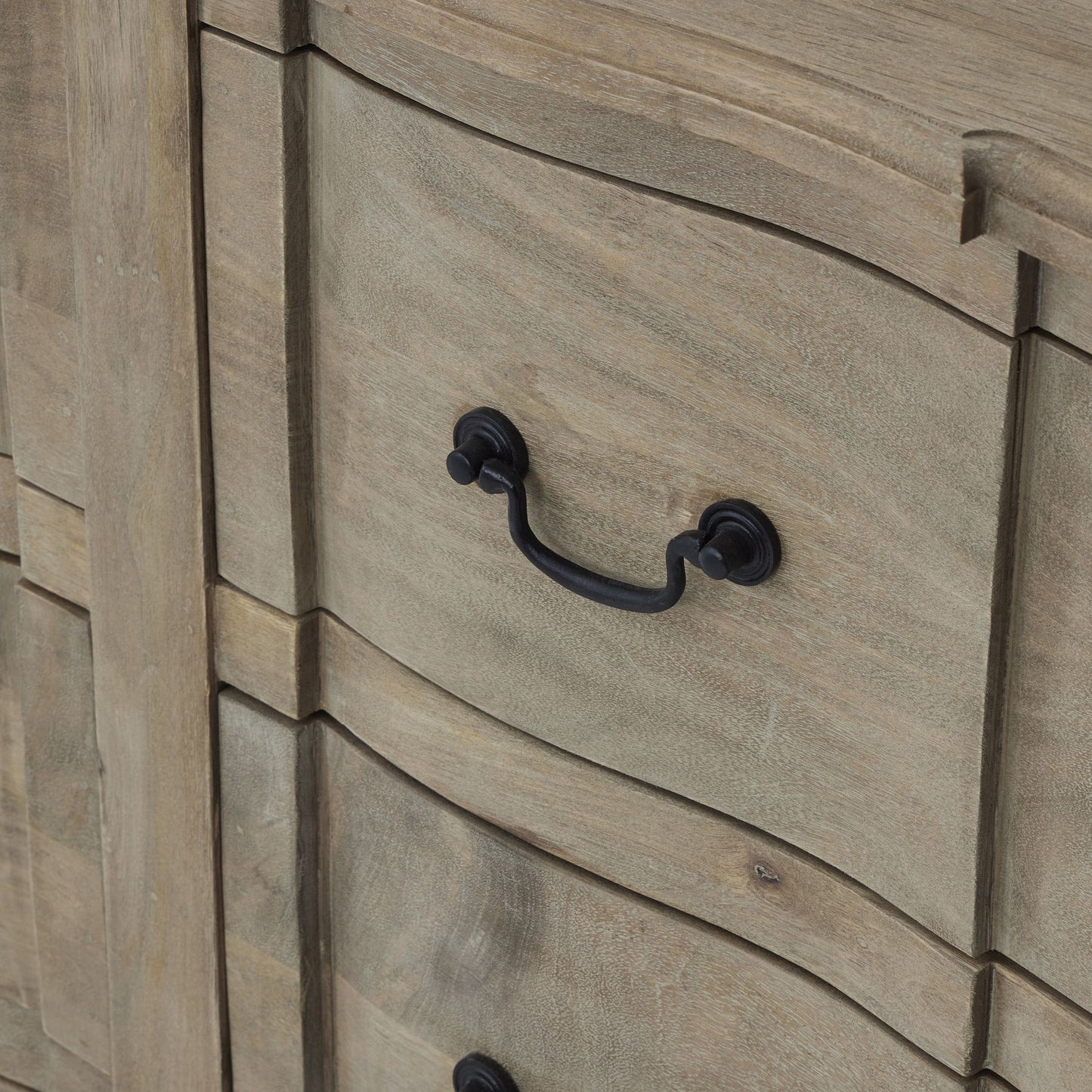 Montagnac Mid Century Grey 6 Drawer Chest