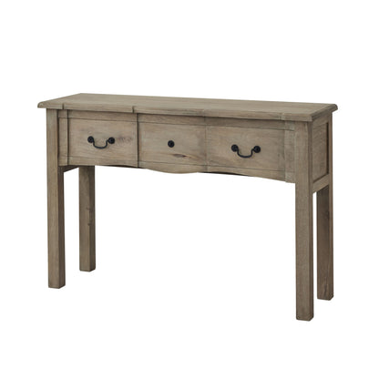 Montagnac Mid Century Grey 1 Drawer Wooden Console Table