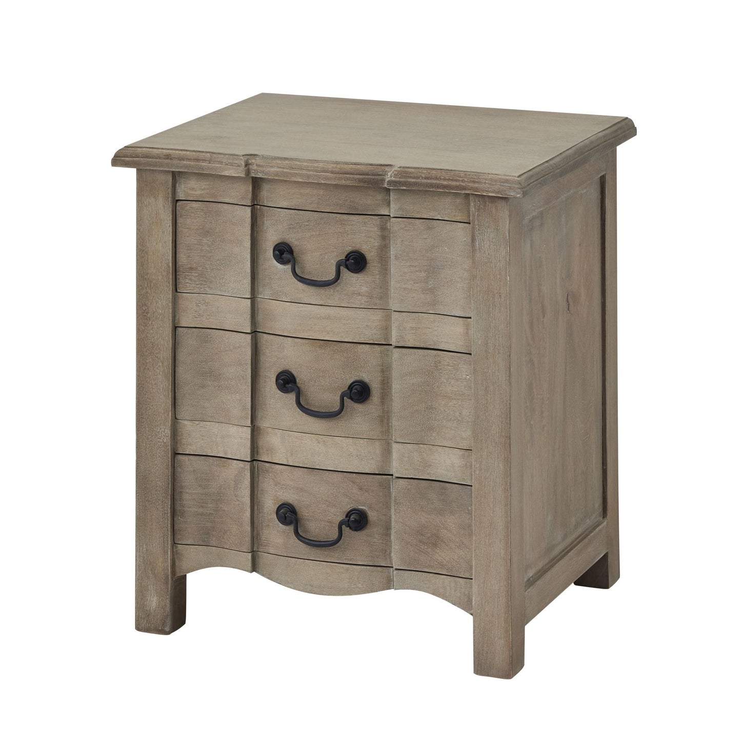 Bramblewood Vintage-Inspired 3 Drawer Bedside Table