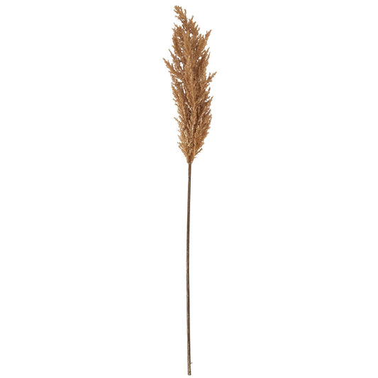 Set of 3 Dried Flowers Taupe Faux Dried Pampas Grass Stems