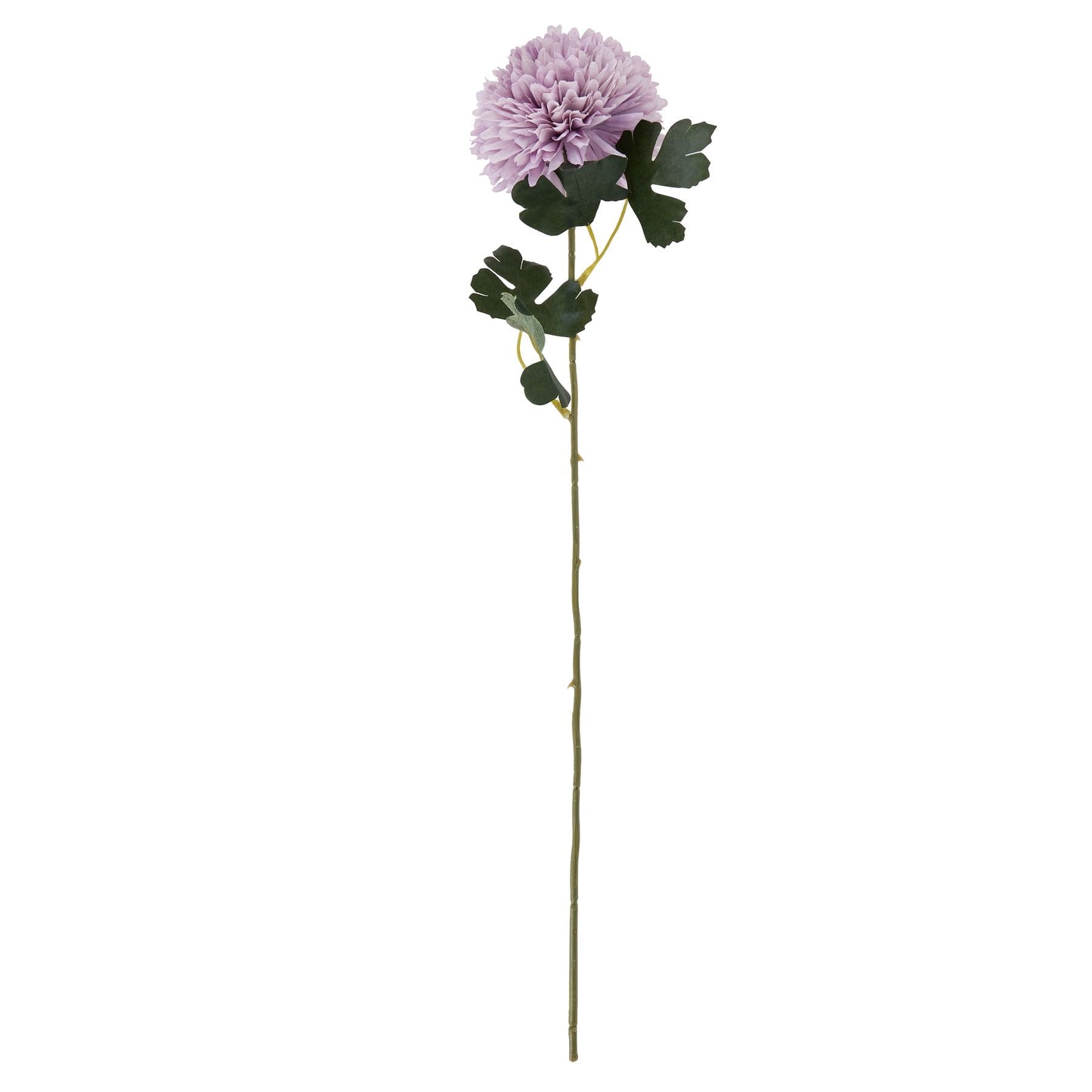 Set of 3 Artificial Flowers Light Purple Chrysanthemum Stemps