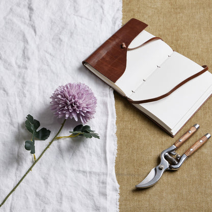 Set of 3 Artificial Flowers Light Purple Chrysanthemum Stemps