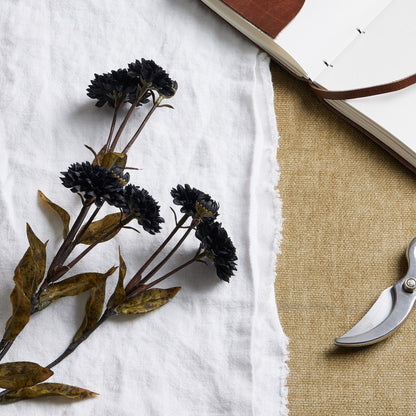 Set of 3 Artificial Flowers Black Chrysanthemum Stems