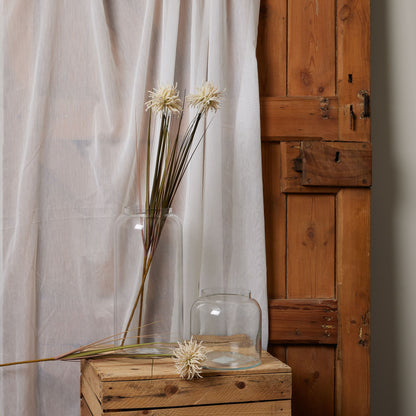 Set of 3 Artificial Flowers Cream Aster Spider Chrysanthemum Stems