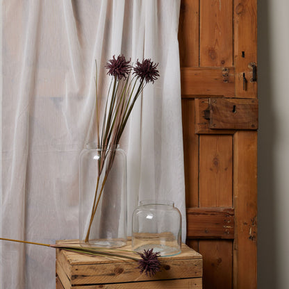 Set of 3 Artificial Flowers Burgundy Aster Spider Chrysanthemum Stems