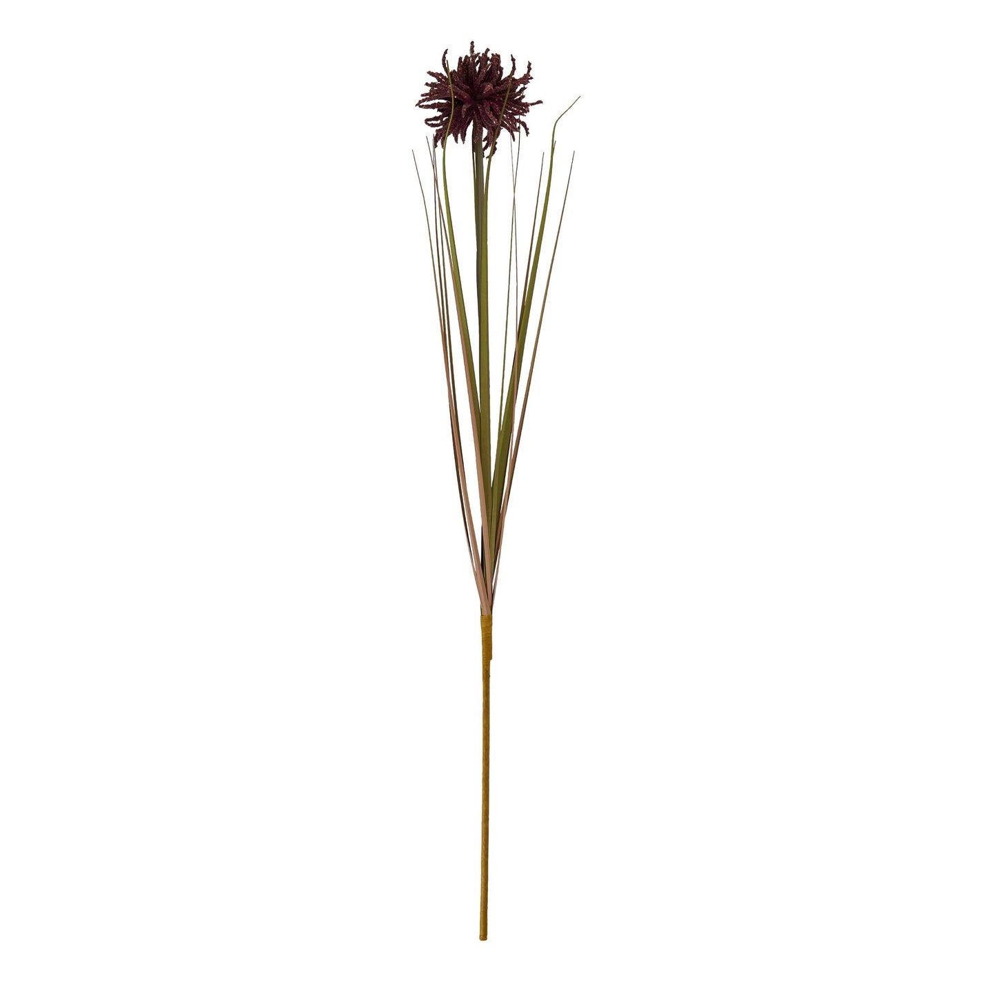 Set of 3 Artificial Flowers Burgundy Aster Spider Chrysanthemum Stems