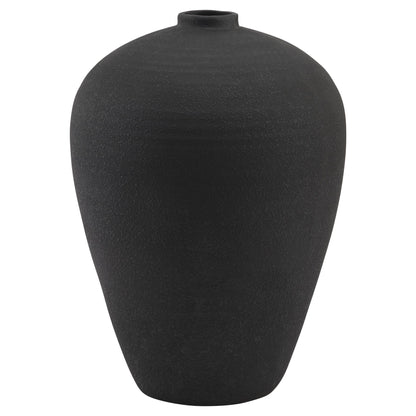 Laurelwood Matt Black Tall  Ceramic Vase