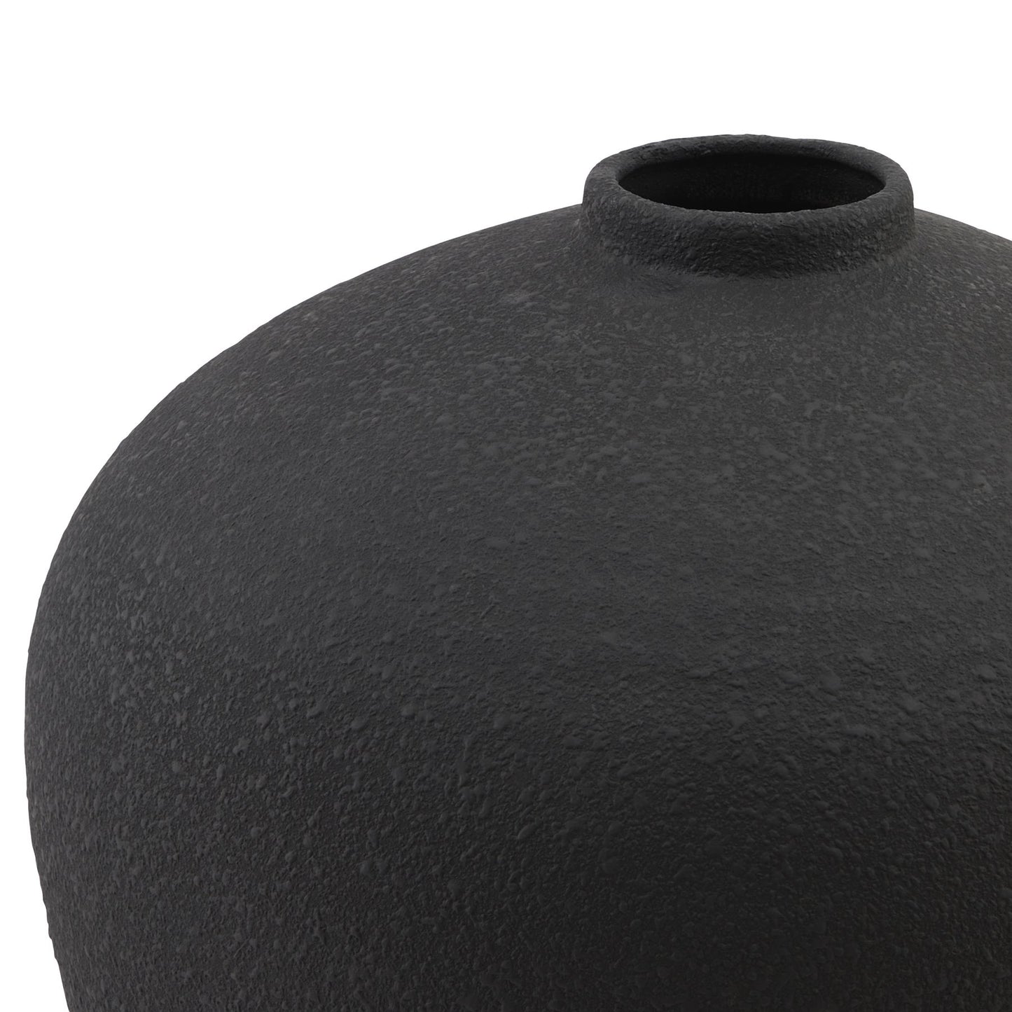 Laurelwood Matt Black Ceramic Vase