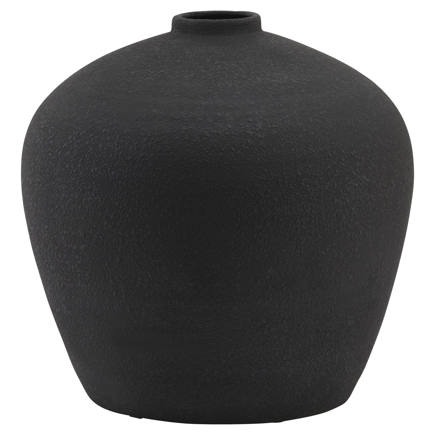 Laurelwood Matt Black Ceramic Vase