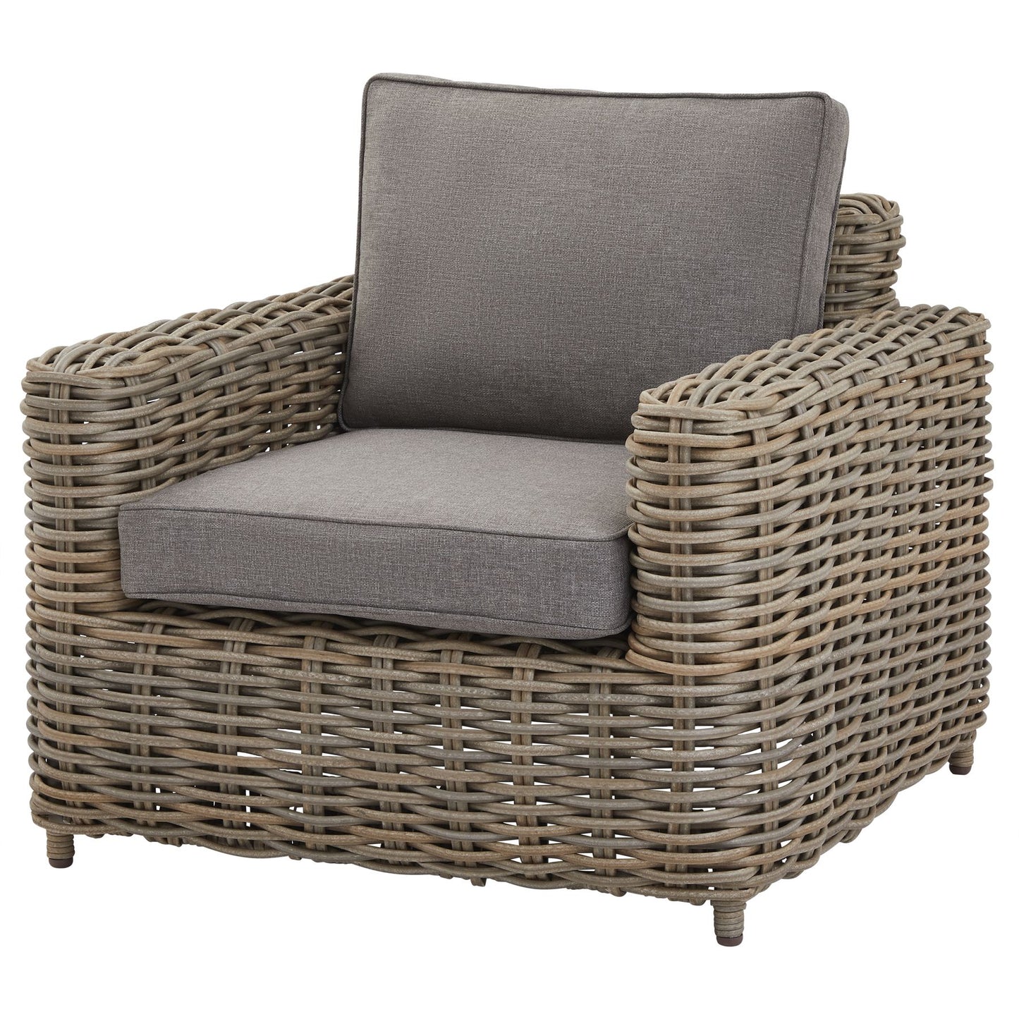 Sorrento Grey Wicker Outdoor Four Seater Set