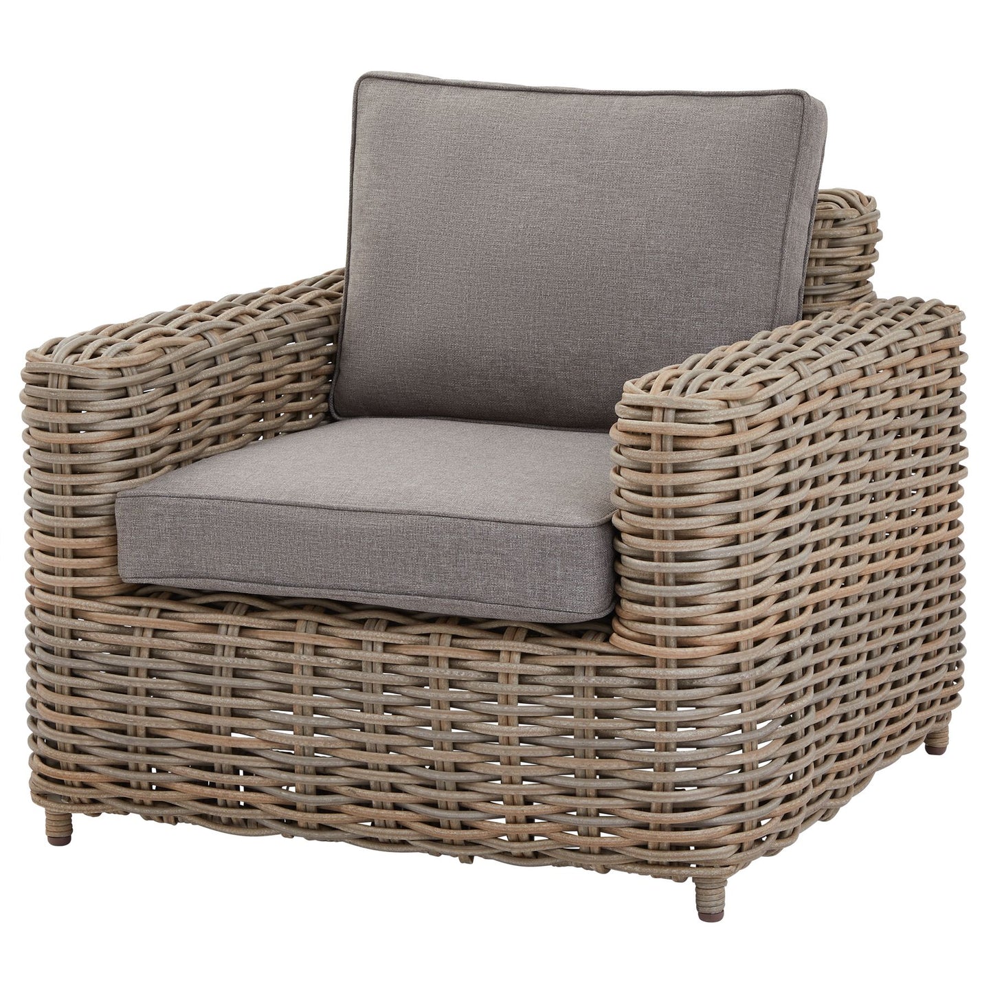 Sorrento Grey Wicker Outdoor Five Seater Set