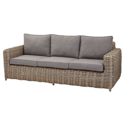 Sorrento Grey Wicker Outdoor Five Seater Set
