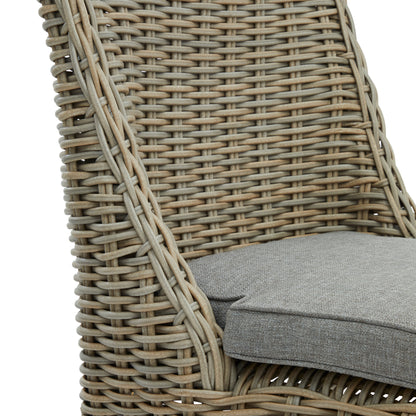 Sardinia Grey Wicker Outdoor Dining Chair