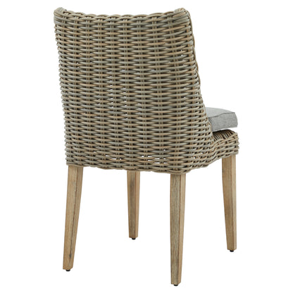 Sardinia Grey Wicker Outdoor Dining Chair