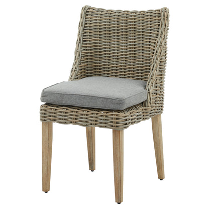 Sardinia Grey Wicker Outdoor Dining Chair
