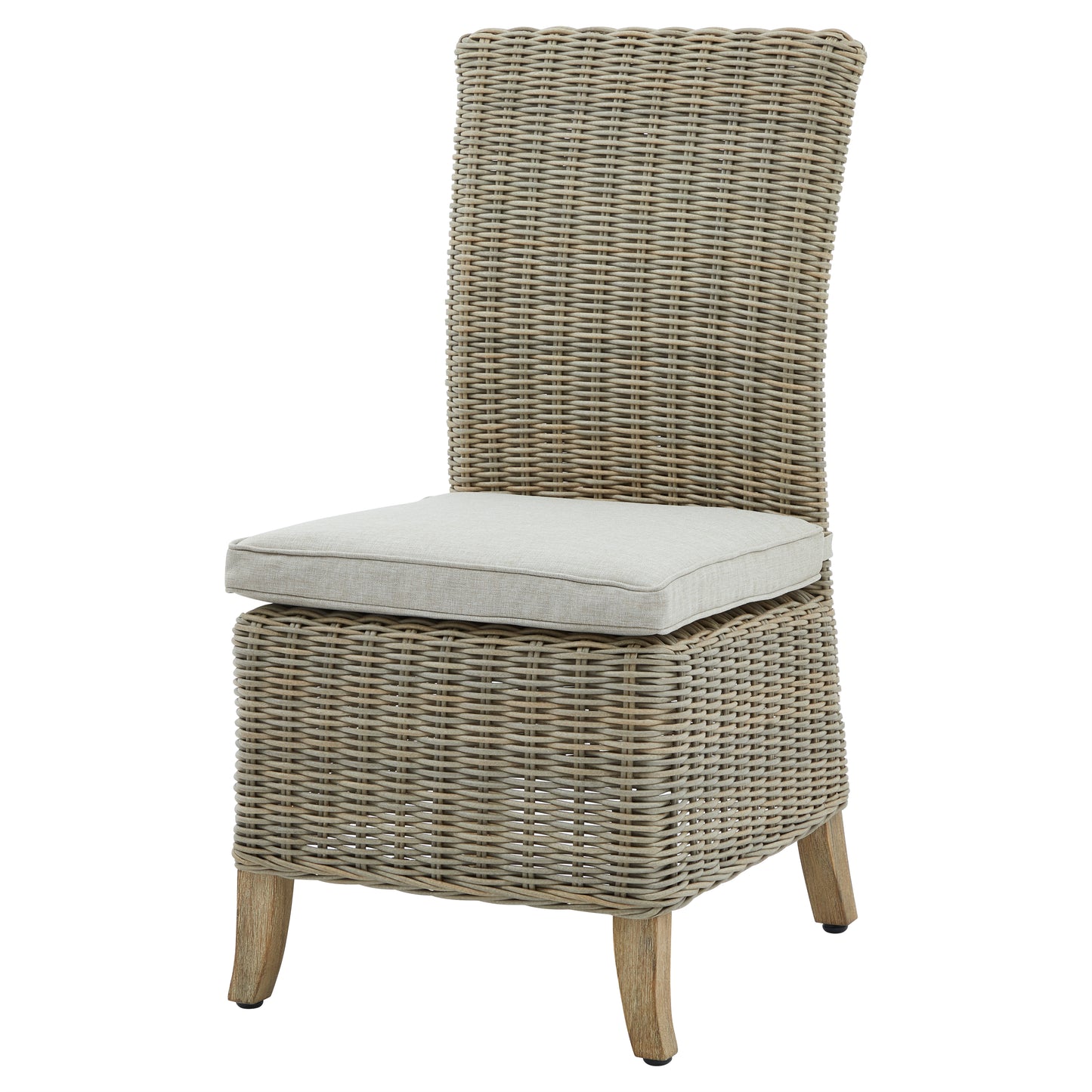 Sorrento Outdoor Grey Wicker Dining Chair with Cushion