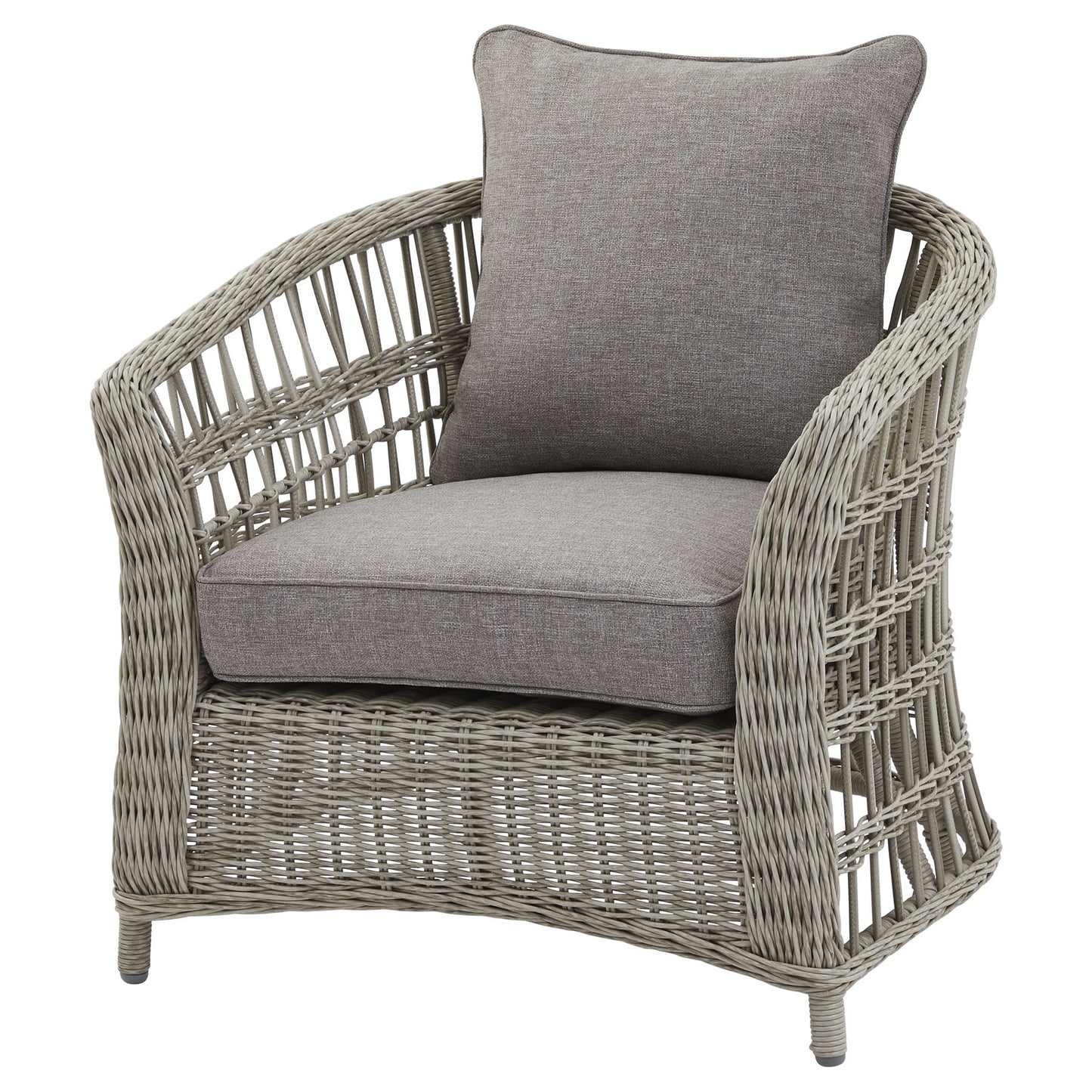 Sorrento Grey Wicker Outdoor 5 Seater Set with Coffee Table