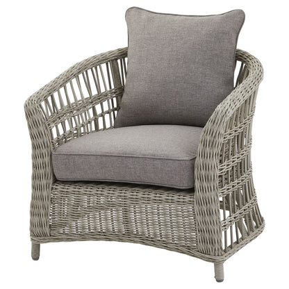 Sorrento Grey Wicker Outdoor 5 Seater Set with Coffee Table
