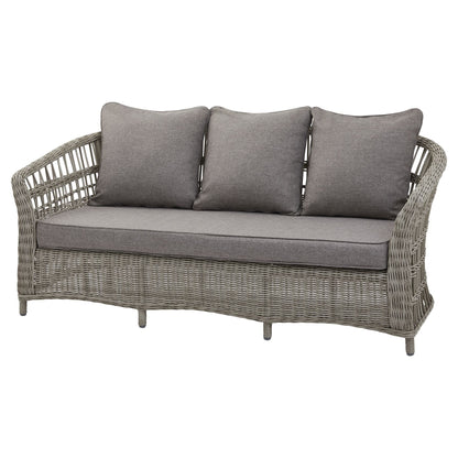 Sorrento Grey Wicker Outdoor 5 Seater Set with Coffee Table