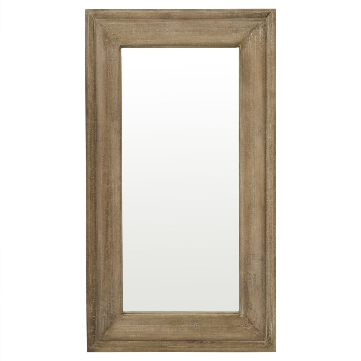 Rustic Wood Framed Rectangular Mirror