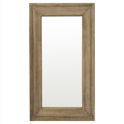Rustic Wood Framed Rectangular Mirror