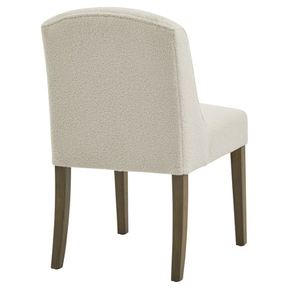 Olargues Soft Grey Upholstered Dining Chair Pared Back