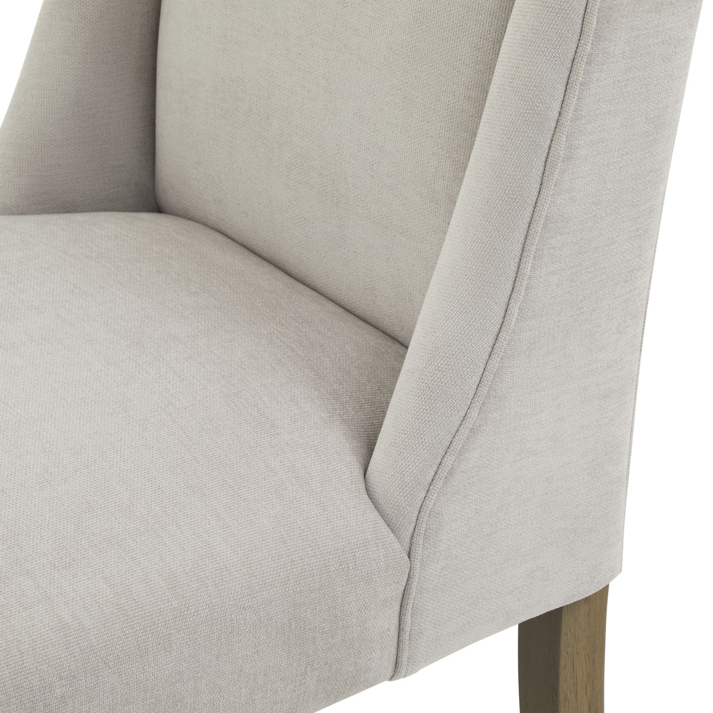 Olargues Soft Grey Upholstered Dining Chair Pared Back
