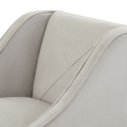 Perugia Modern Upholstered Bar Stool with Rustic Wooden Legs