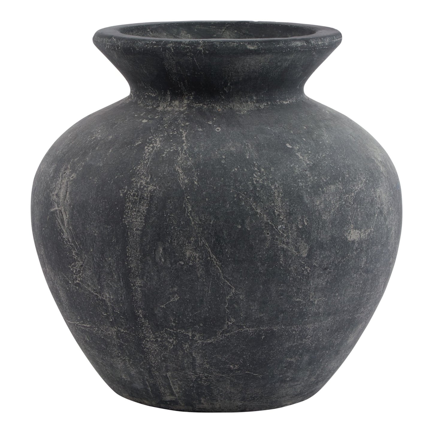 Stonefern Black Aged Stoneware Vase
