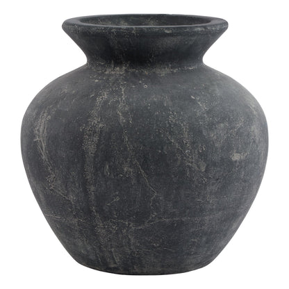 Stonefern Black Aged Stoneware Vase