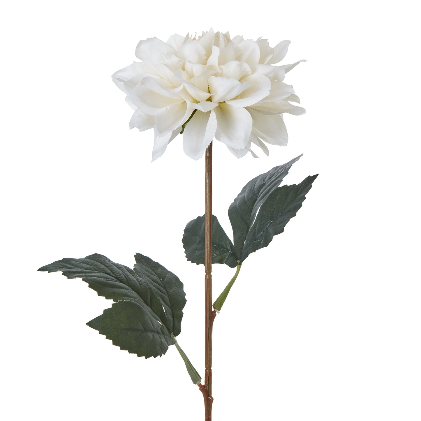 Set of 3 Artificial Flowers Tall White Dahlia Stems