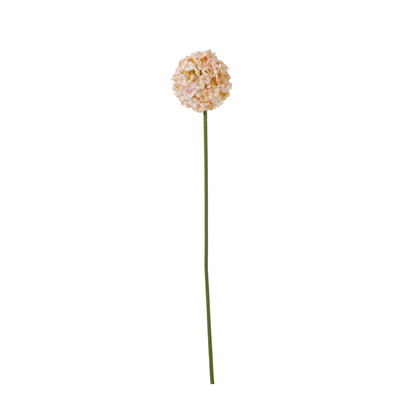 Set of 3 Artificial Flowers White and Apricot Allium Stem