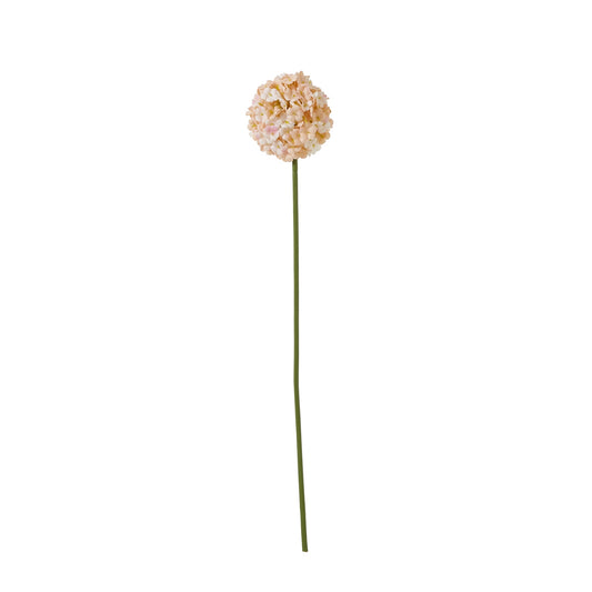 Set of 3 Artificial Flowers White and Apricot Allium Stem
