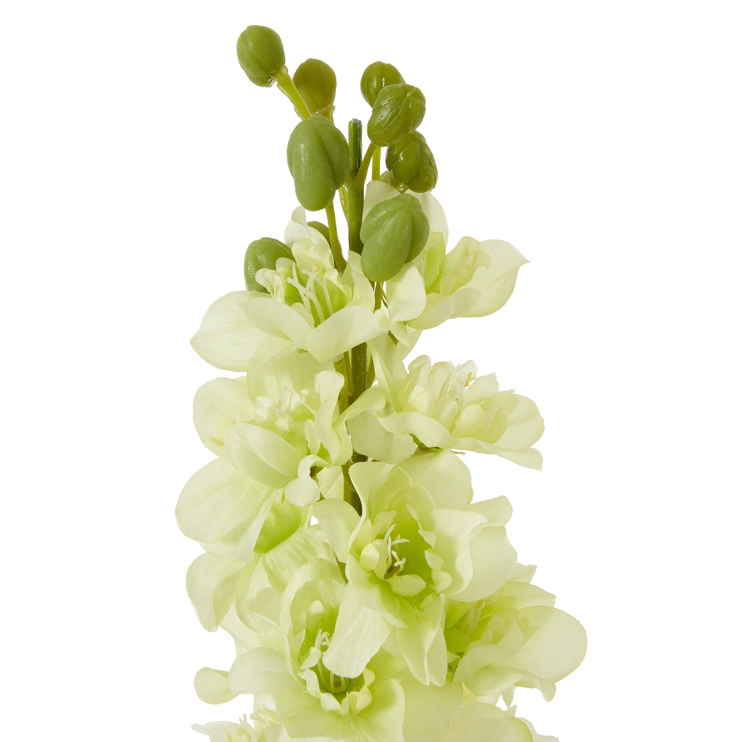 Set of 3 Artificial Flowers White Elatum Delphinium Stems